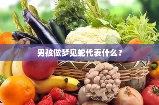 男孩做梦见蛇代表什么？