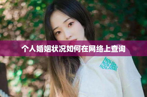 个人婚姻状况如何在网络上查询