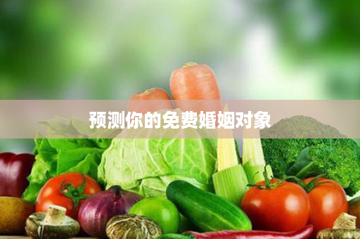 预测你的免费婚姻对象